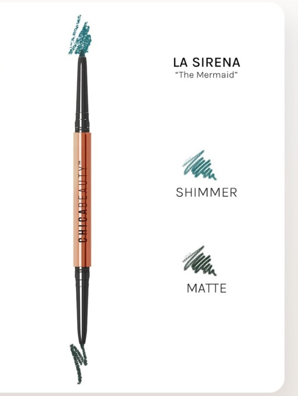 Chica Beauty Duo Gel Eyeliner In La Sirena "The Mermaid" BNIB